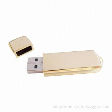 Alloy Metal Slide USB Flash Drive, Up to 16GB Capacity, Sized 59.5 x 17 x 7.4mm